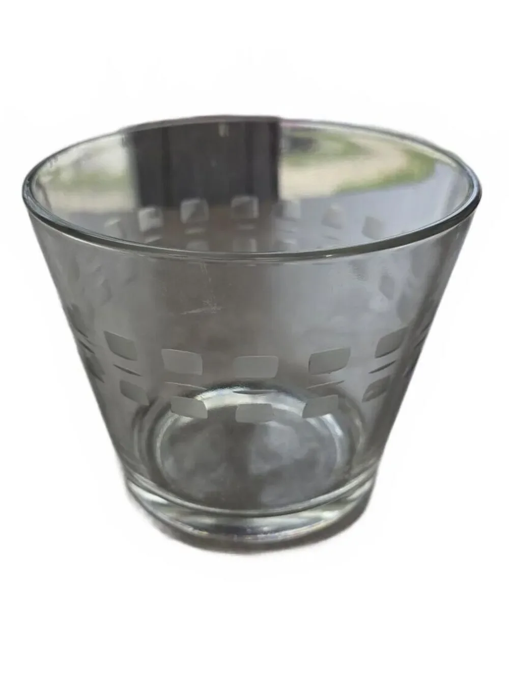 Vintage Mid-Century Modern Anchor Hocking Glass Ice Bucket